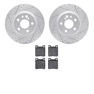 R1 Concepts WBUN1-63014 Brake Rotors - Carbon Coated - D/S W/ Optimum Oe Pads